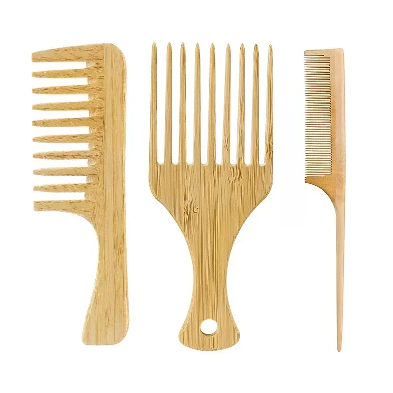 Bamboo Cutlery Set - 1 Stuks Natuurlijke Bamboe Houten Haar