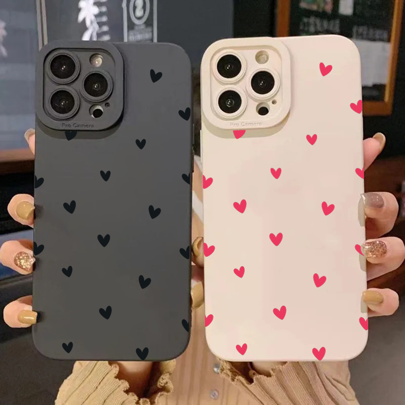 Zwarte Love Heart beschermhoes - Samsung Galaxy S25 recensie en prijs