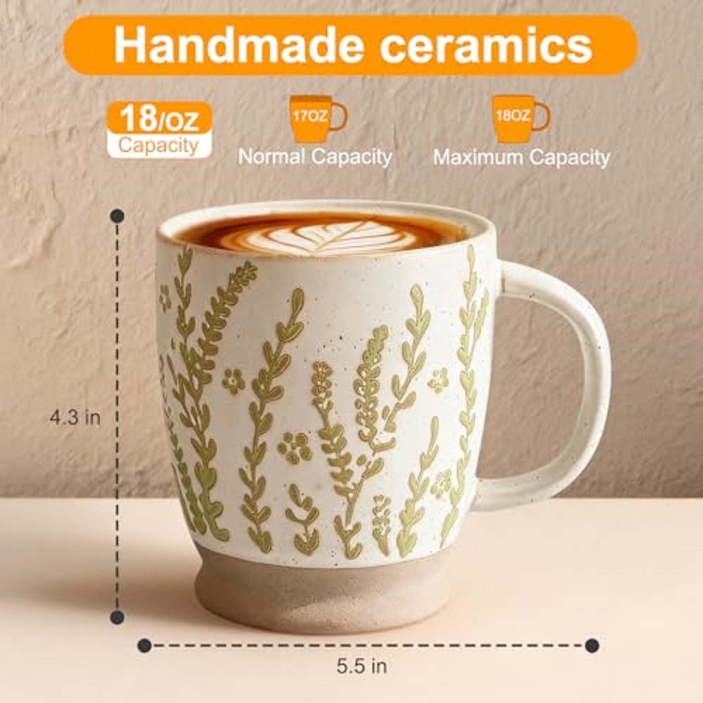 18 oz Koffiemok Cadeau voor Vr - Handmade Ceramic Mug recensie en prijs