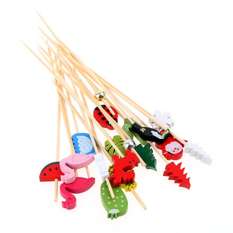 100pcs12cm Bamboe Pick Buffet  - Bamboo Cutlery Set recensie en prijs