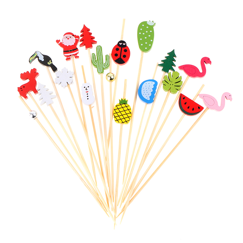 100pcs12cm Bamboe Pick Buffet  - Bamboo Cutlery Set recensie en prijs